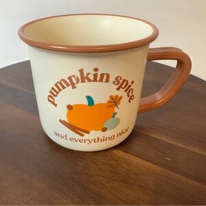 Indigo “Pumpkin Spice & Everything Nice” Mug – Fall Coffee Cup – Cottage Core